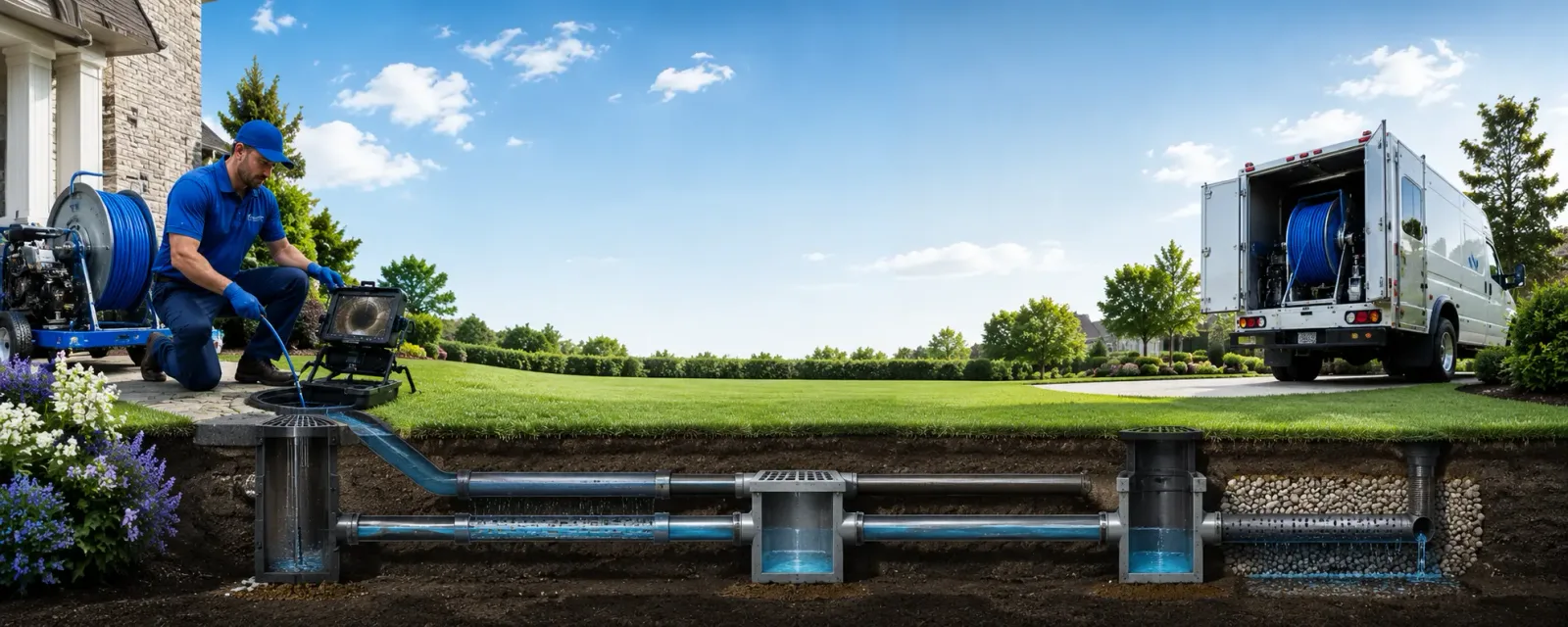 Outdoor drain cleaning information for Potter, WI